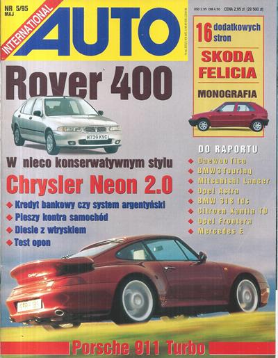 Auto International numer 5/1995 okładka